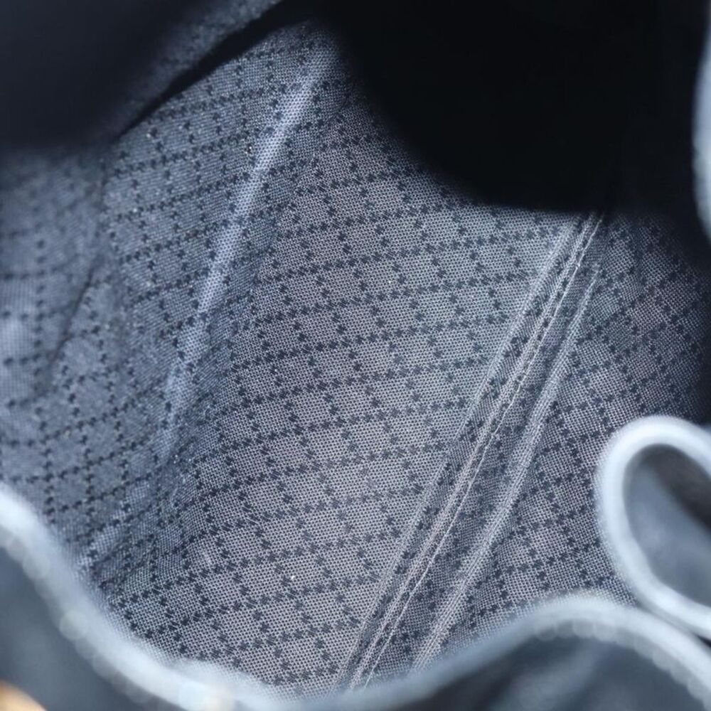 Gucci Vintage Bamboo Backpack Leather Black Leather Backpack Bag - Picture 5 of 16